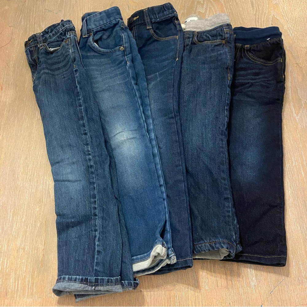 Bundle of 5 5T Boys Set of Denim Jeans